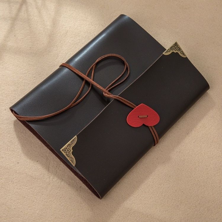 2 PCS Couple DIY Photo Album, Cover Color: Large Coffee