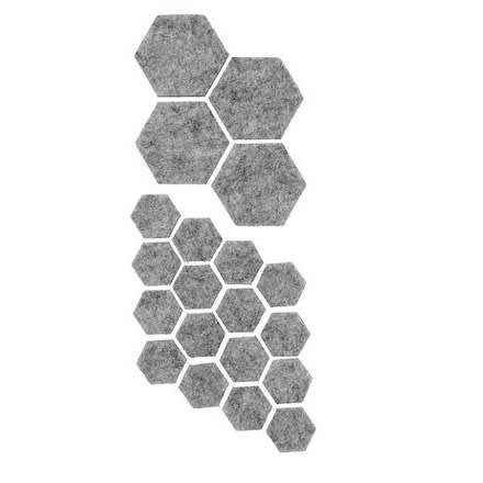 Fixa Stick-on Floor Protectors Set Of 20 - Grey