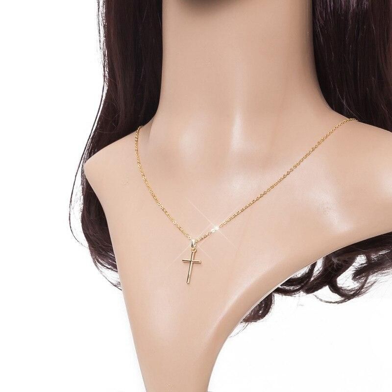 Cross Shaped Women's Pendant Necklace Clavicle Chain Fashion Ornament