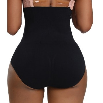 High -Waist Tummy Control Girdle Pant - Black