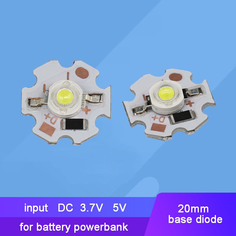 10pcs 3.7V 5V LED Bead White Red Blue Green With Substrate