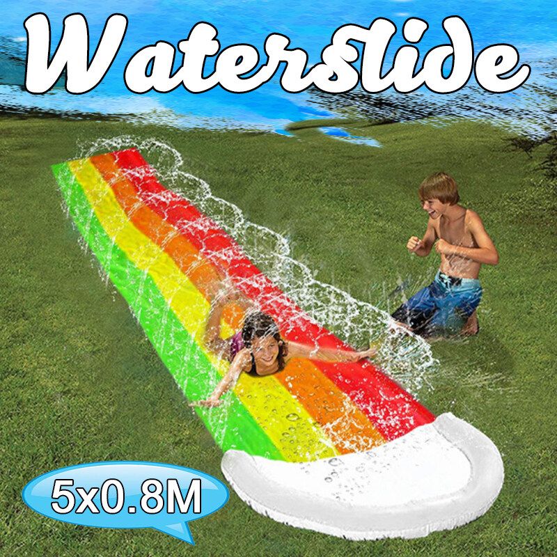 5m/16.4FT Outdoor Water Slide Summer Water Slide Toys Watersports Backyard