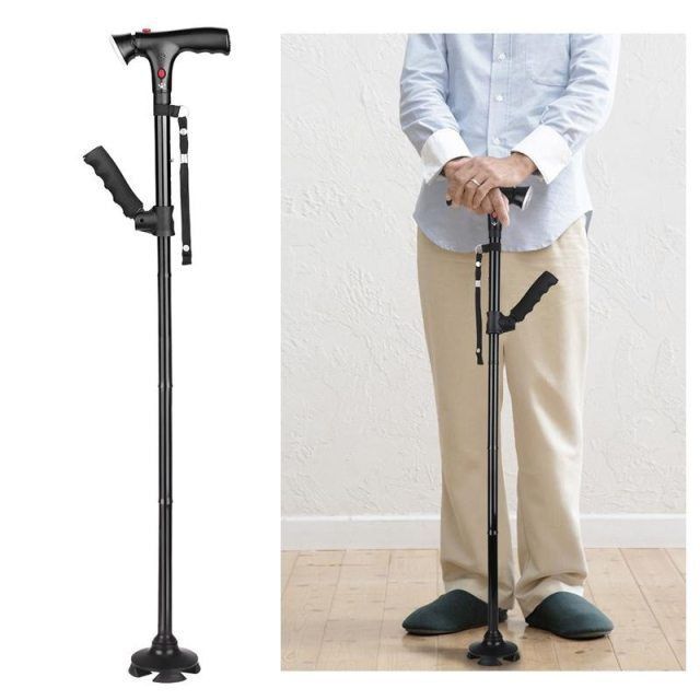 Telescopic Collapsible Folding Cane Led Trusty Walking Cane