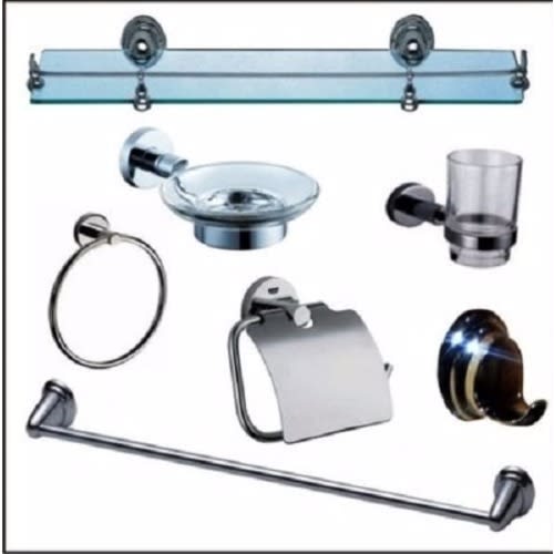 Brimix Stainless Bathroom Accessories - 7 Pieces
