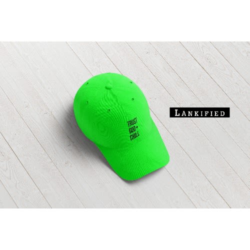 Trust God + Chill Face Cap - Green