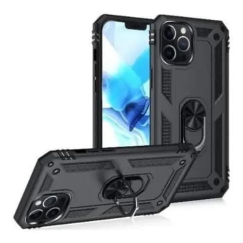 iPhone 12 Pro Max Case Military Kickstand Series - Black