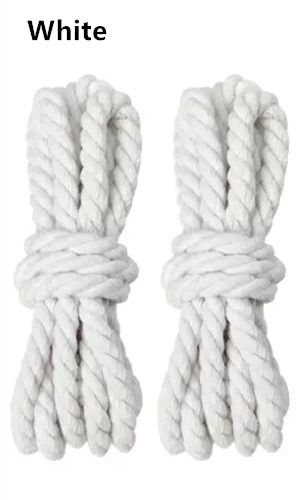 6 Mm Linen Cotton Weaving Style Twisted Rope Shoelaces Low-top Canvas Beige Pink Shoes Laces Women Men Shoelaces White