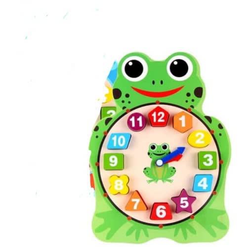 Kiddies  Wooden Learning Clock - Fun Way Of Teaching Time