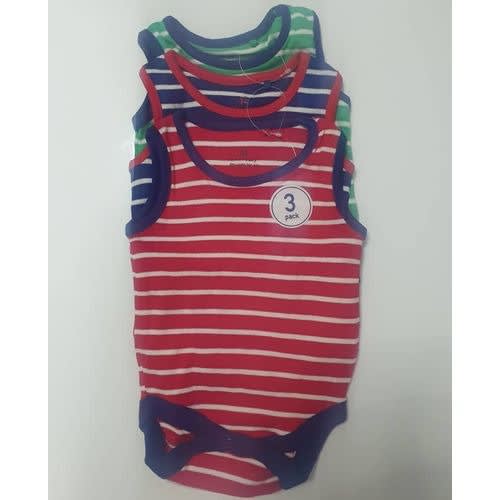 Baby Sleeveless Bodysuits -3 Pieces