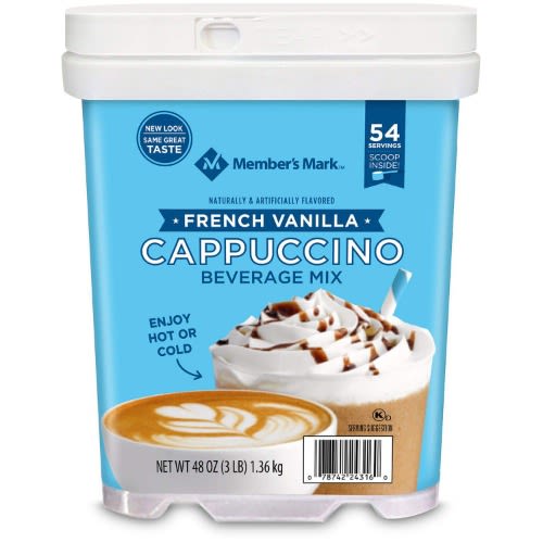 Member's Mark French Vanilla Cappuccino Beverage Mix - 48 Oz - Pack Of 3