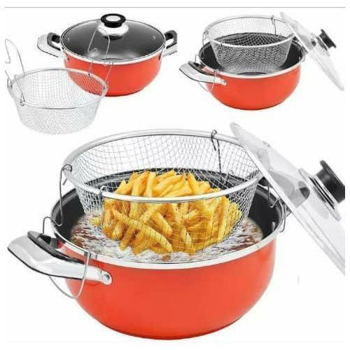 Double Non Stick Manual Deep Fryer