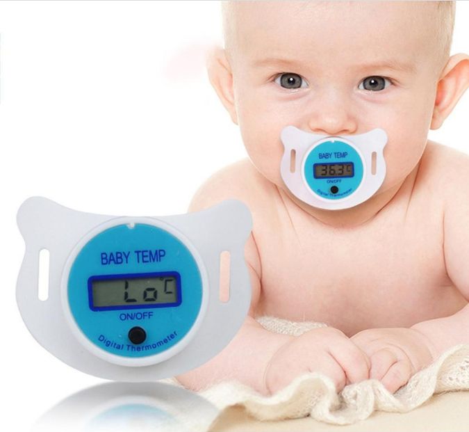 Baby Mouth Nipple Pacifier Thermometer Temperature