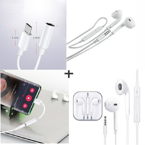 Type C To 3.5mm Aux Audio Jack Adapter For Smartphones