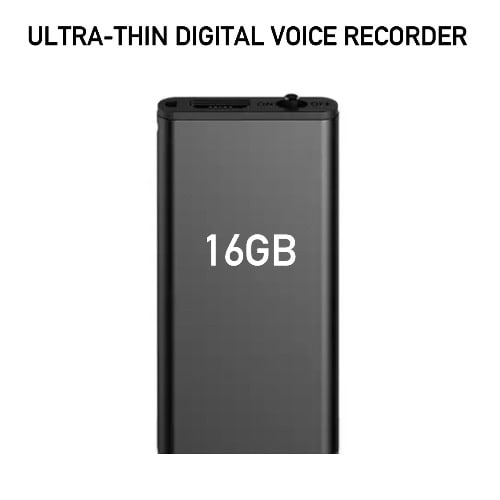 MiTwoo - Ultra Thin Digital Voice Recorder - 16GB
