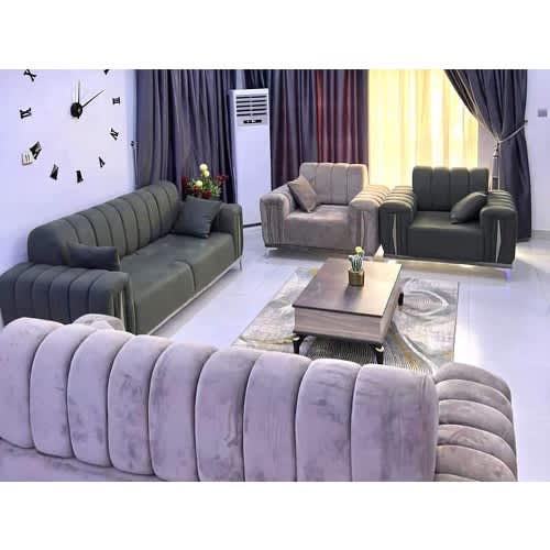 Living Room Sofa Set - Black