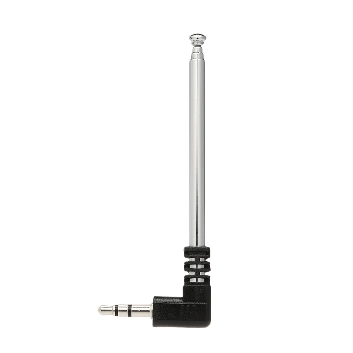 FM Radio Antenna 3.5mm Retractable Aerial 4 Sections L-Shape