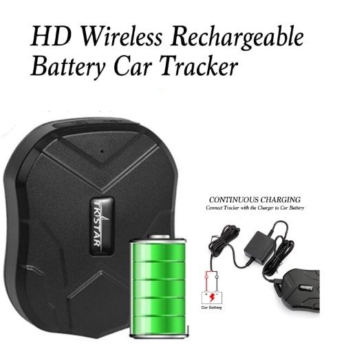 Wireless Car Tracker With Inbuilt Rechargeable Battery And Magnetic Absorption