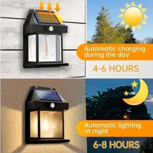 Motion Sensor Wall Solar Lamp 3 Lighting Modes Waterproof