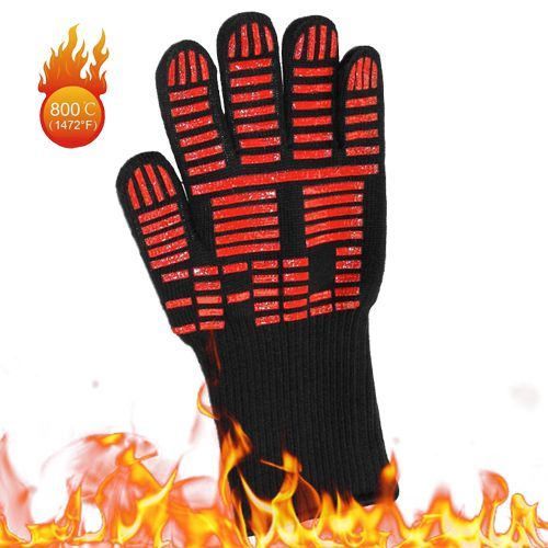 BBQ Gloves Heat Resistant Grill Gloves Insulated Oven Mitts