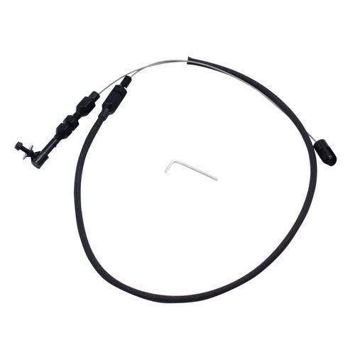 24 Inch Throttle Cable Braided Stainless Steel Black