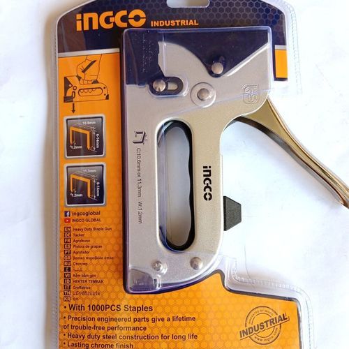 Heavy Duty Staple Gun + Free 1000 Pins - 10mm