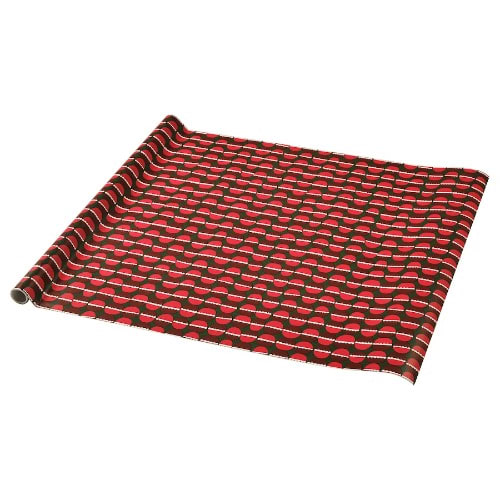 Vinterfint Gift Wrap Roll 3x0.7m - Christmas Bauble Patterned - Red