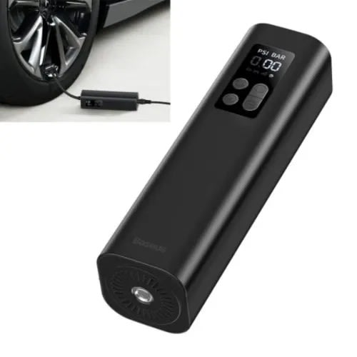 Car Inflator - Portable Air Compressor Pump - Black.