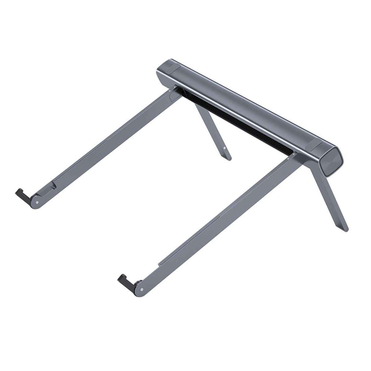 Laptop Stand Portable Laptop Riser 5 Height Adjustable Foldable Laptop Holder Ergonomic Notebook Stand Aluminum Alloy Non Slip Computer Stand Holder Bracket for Laptop Tablet 11-17.3 Inches