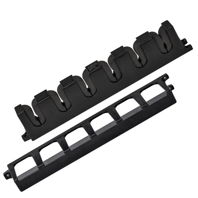 Fishing Vertical 6-Rod Rack Fishing Pole Holder Wall Mount