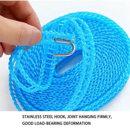 Windproof Detachable Clothesline For Clothes Drying And Hanging - 10m