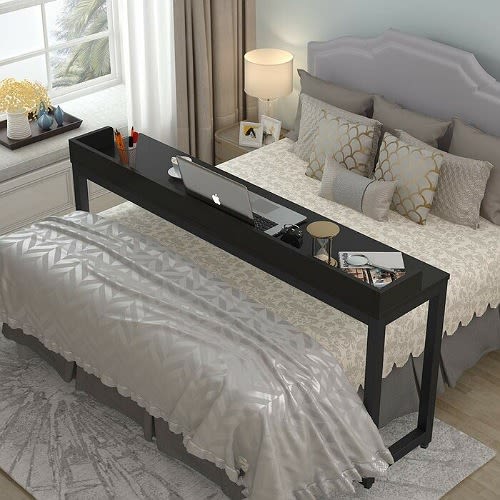 Sadia Besant Overbed Writing Desk - Brown