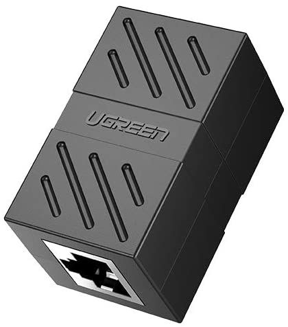 RJ 45 Network Keystone Jack In-Line Coupler Female To Female 1pcs (Black) - 20390