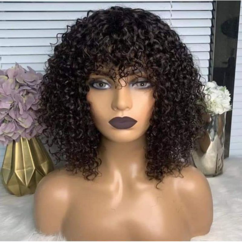 Bouncy Wig With Closure Natural Colour