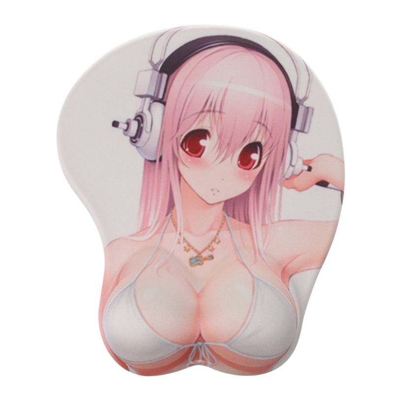 12 Styles Cartoon Anime 3D Mouse Pad Hips Chest Creative