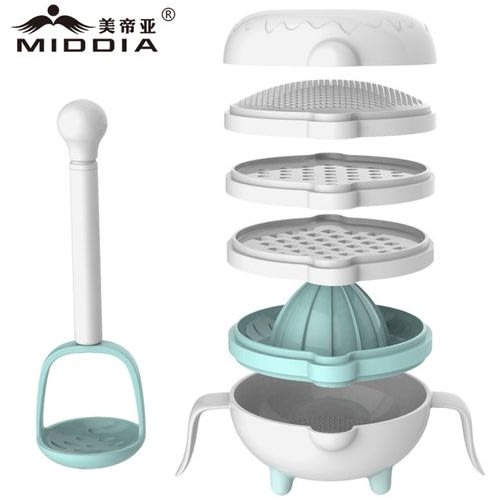 7 In1 Manual Food Processor - Grinding Bowl Baby Food Maker