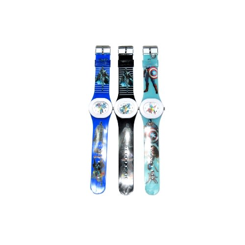 Kids Avengers & Batman 3-in-1 Wristwatch - Multicolour