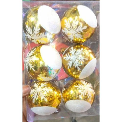 Snow-edge Christmas Tree Balls (6pieces)