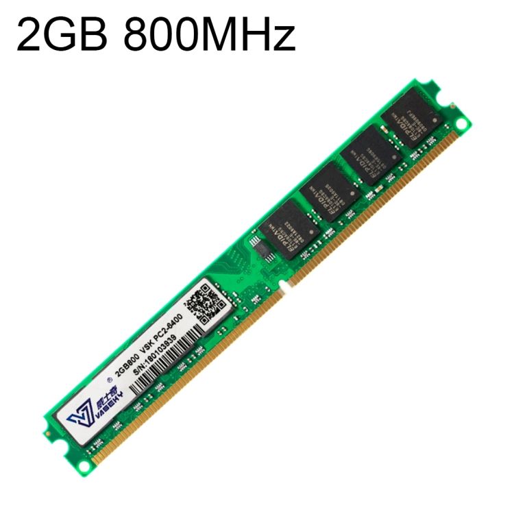 Vaseky 2GB 800MHz PC2-6400 DDR2 PC Memory RAM Module