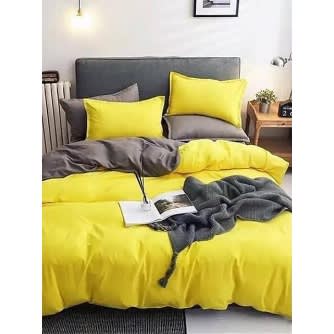 Reversible Plain Duvet Cover