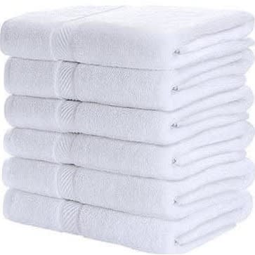 Neck Size Bath Towel - Set Of 6 - 50CM X 90CM