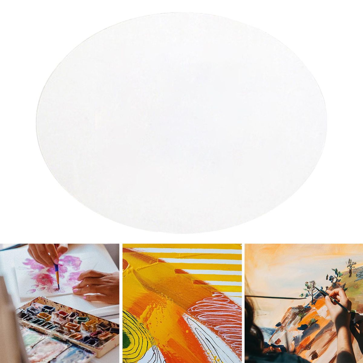 White Canvas Board Blank Painting Canvas Panel For Pouring Artworks