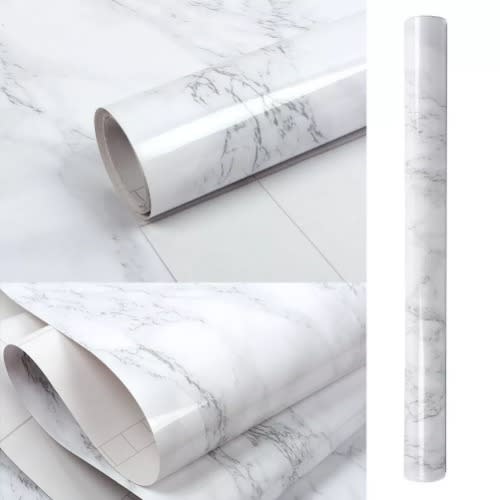 Adhesive Wallpaper - Grey Marble