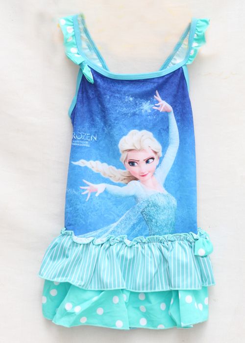 Girl's  Frozen Piece Swim Dress