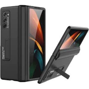 Magnetic Hinge Protection Metal Kickstand Case For Galaxy Zfold 2