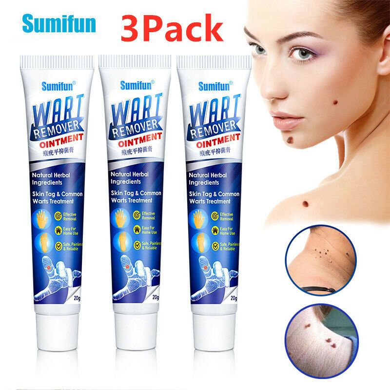 3pcs Sumifun Wart Removal Herbal Ointment Cream