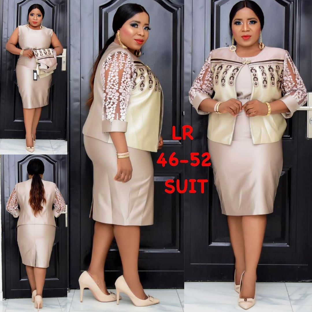 New Large Size Dress Suit Printing Stitching Jacket Two-piece Suit