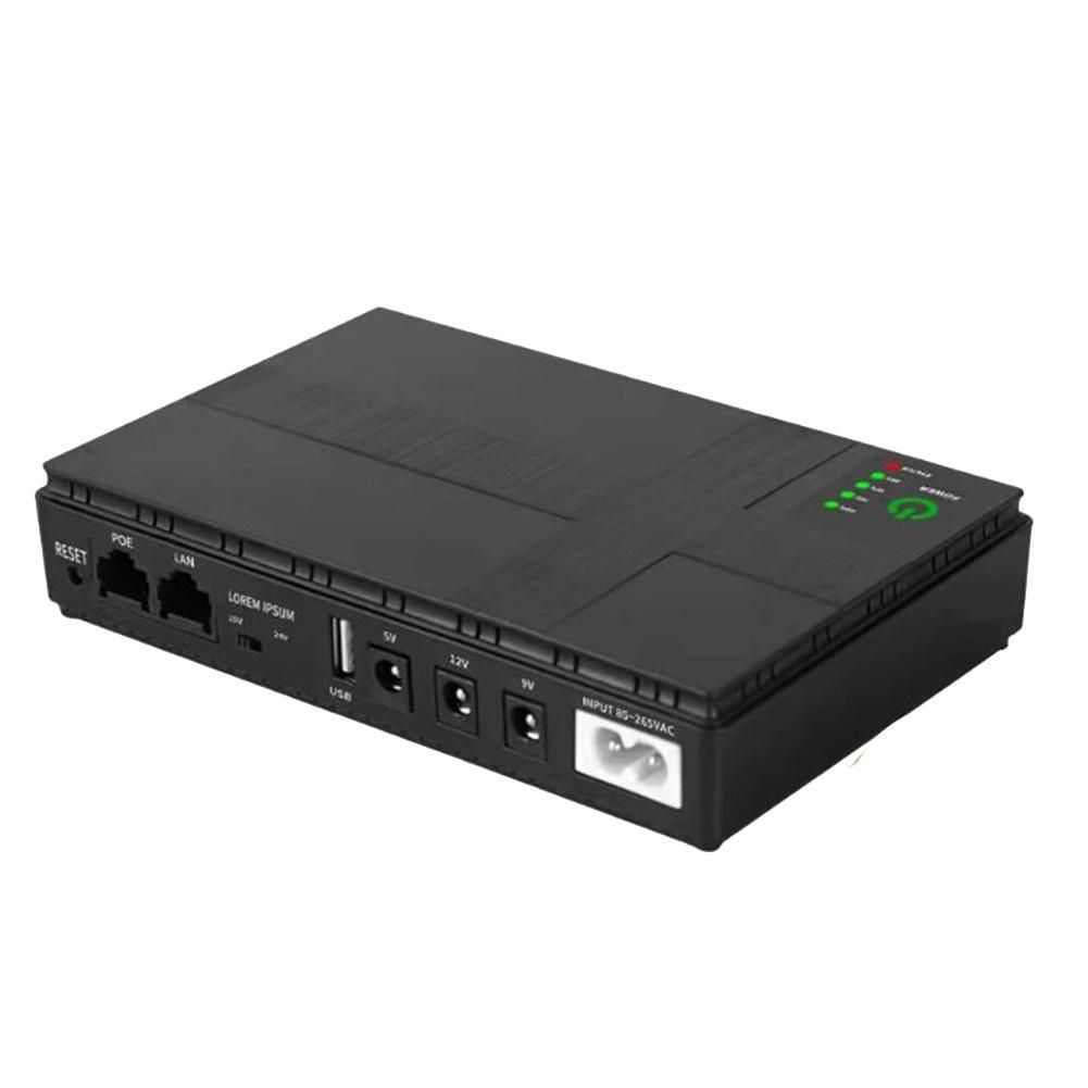 5V 9V 12V Uninterruptible Power Supply Mini UPS POE 10400MAh