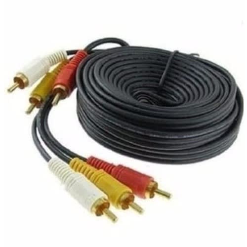 Rca Av Cord 3 To 3 - 20metres - Black