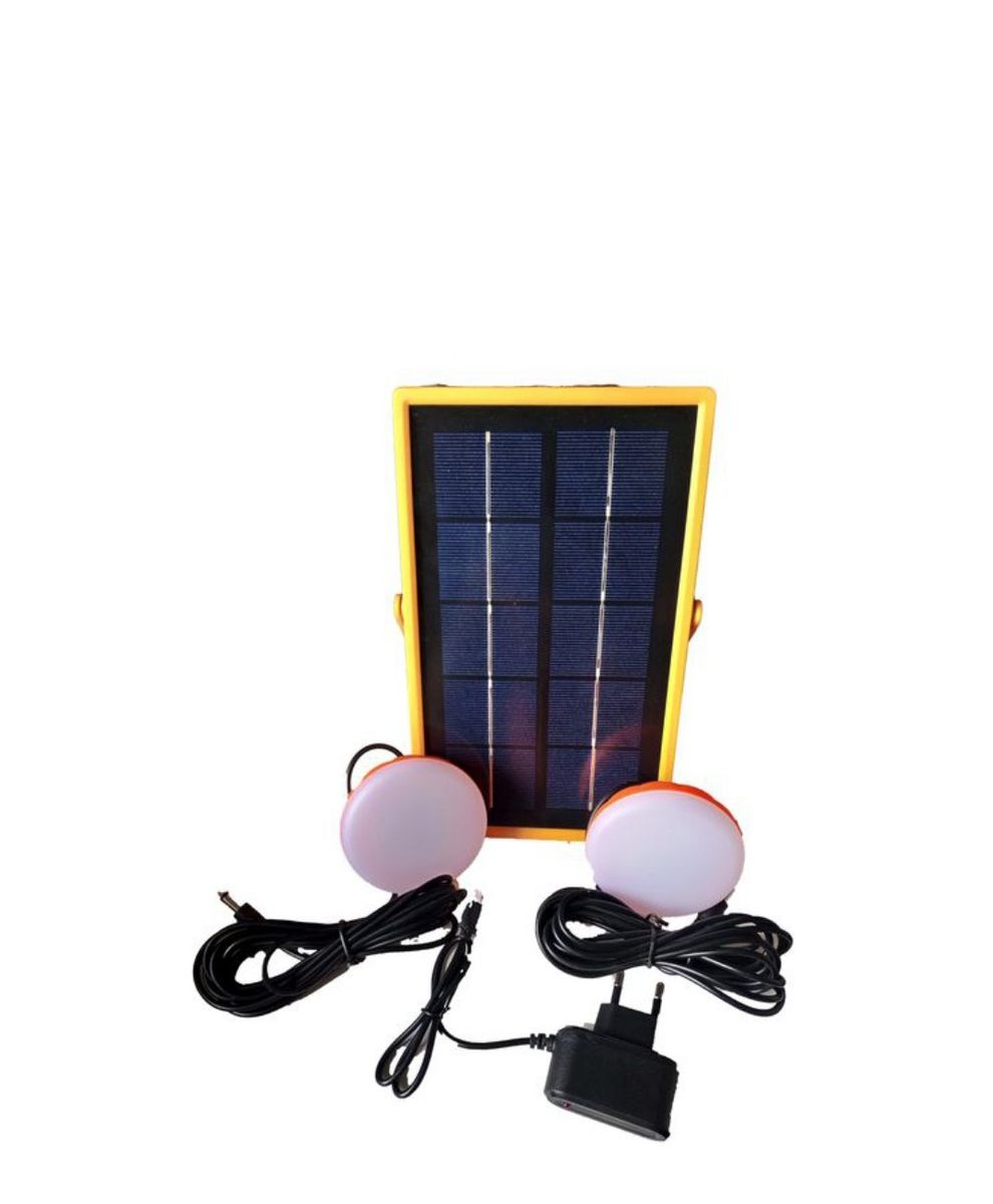 Solar Lighting Kit With Phone Charging And Inbuilt Battery