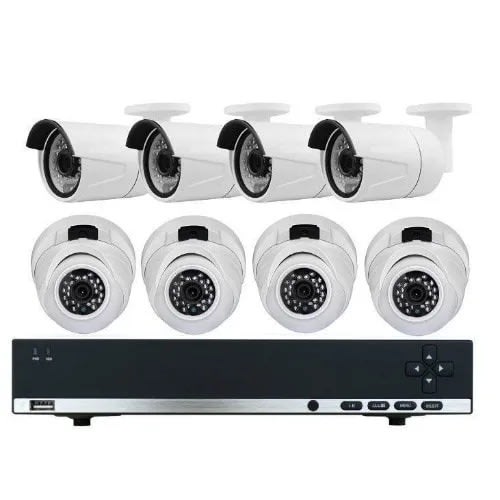 Gz Cctv - 8 Channel With 4 Indoors And 4 Outdoors